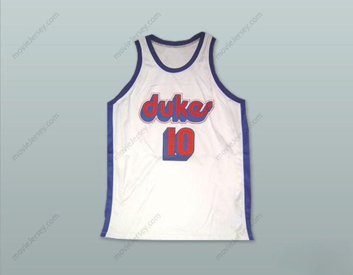 CUSTOM ANY Name Number NORM NIXON 10 DUQUESNE UNIVERSITY DUKES WHITE BASKETBALL JERSEY Top Stitched S-6XL