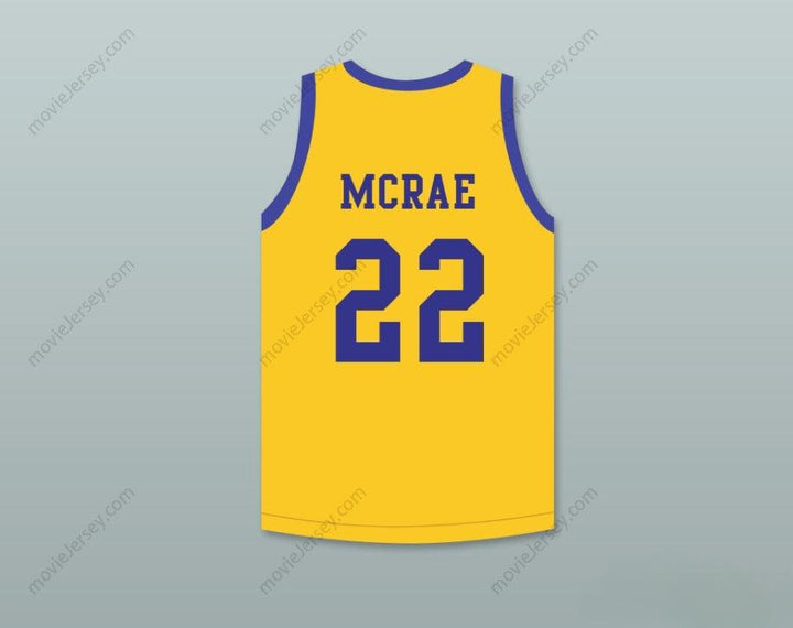 CUSTOM ANY Name Number ANFERNEE HARDAWAY BUTCH MCRAE 22   YELLOW BASKETBALL JERSEY WITH BLUE CHIPS PATCH Top Stitched S-6XL