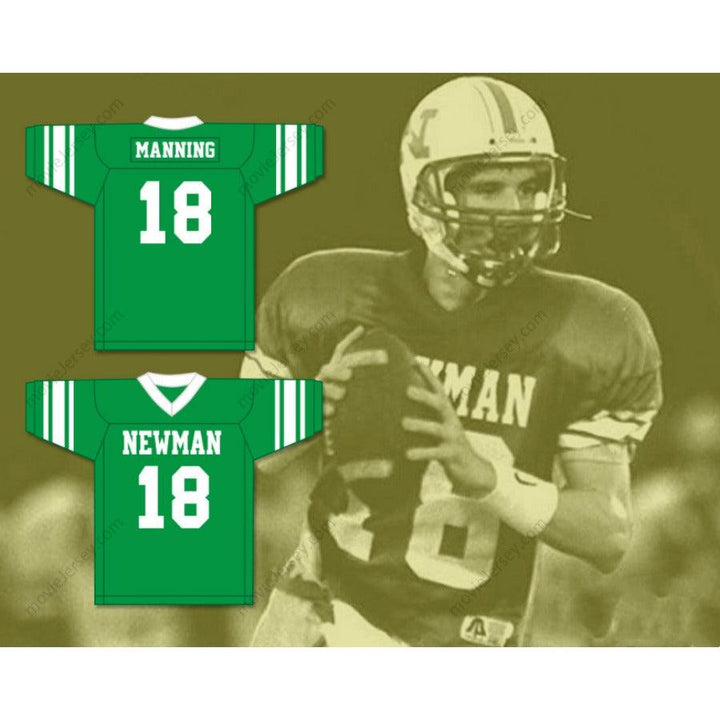 CUSTOM Name PEYTON MANNING 18 ISIDORE NEWMAN HIGH SCHOOL WHITE FOOTBALL JERSEY Top Stitched S-6XL