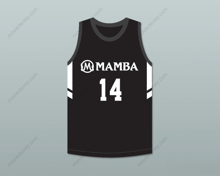 CUSTOM ANY Name Number PAYTON CHESTER 14 MAMBA BALLERS BLACK BASKETBALL JERSEY VERSION 3 Top Stitched S-6XL