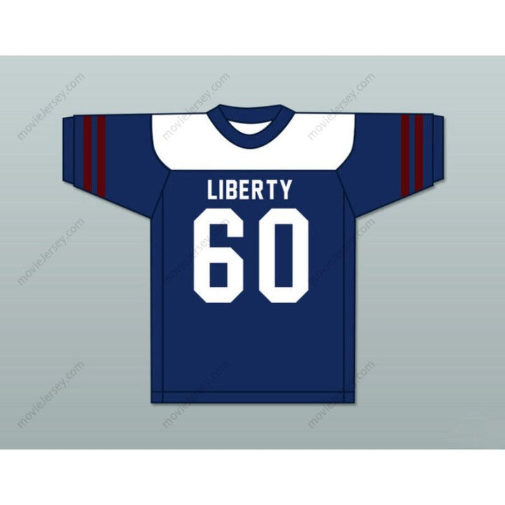 CUSTOM ANY Name Number CUSTOM HURRICANES NAVY CHUCK BEDNARIK 60 LIBERTY HIGH SCHOOL FOOTBALL JERSEY Top Stitched S-6XL
