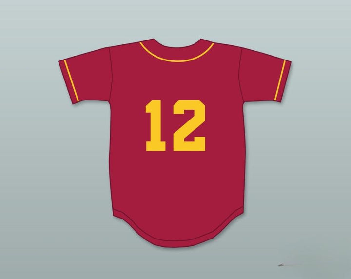 Custom Any Name Number AARON HICKS 12 WOODROW WILSON CLASSICAL HIGH SCHOOL BRUINS CARDINAL RED BASEBALL JERSEY 1 Top Stitched S-6XL