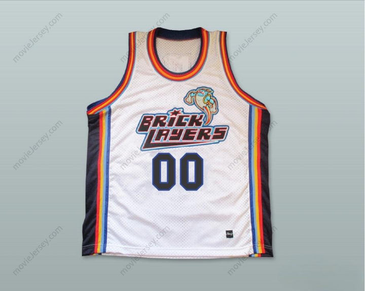CUSTOM ANY Name Number DAN CORTESE 00 BRICKLAYERS BASKETBALL JERSEY SIXTH ANNUAL ROCK N' JOCK B-BALL JAM 1996 Top Stitched S-6XL