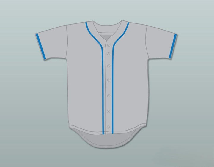 Custom Any Name Number GEORGE PLIMPTON EXHIBITION GAME GRAY BASEBALL JERSEY PAPER LION Top Stitched S-6XL