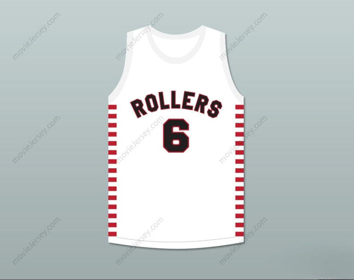 CUSTOM ANY Name Number HANK BEENDERS 6 PROVIDENCE STEAMROLLERS WHITE BASKETBALL JERSEY 2 Top Stitched S-6XL