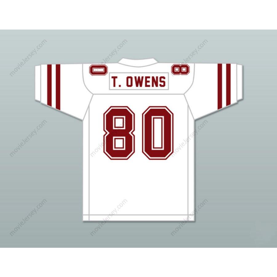 CUSTOM ANY Name Number TERRELL OWENS 80 BENJAMIN RUSSELL HIGH SCHOOL WILDCATS Football Jersey Top Stitched S-6XL