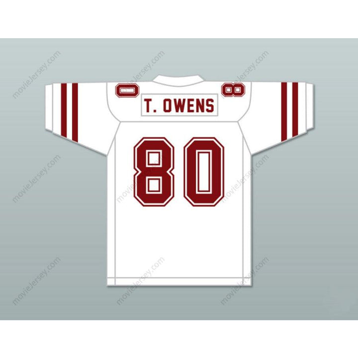 CUSTOM ANY Name Number TERRELL OWENS 80 BENJAMIN RUSSELL HIGH SCHOOL WILDCATS Football Jersey Top Stitched S-6XL