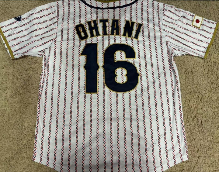 New Shohei Ohtani #16 Japan Baseball 2023 Baseball Classic Jersey Top Stitched