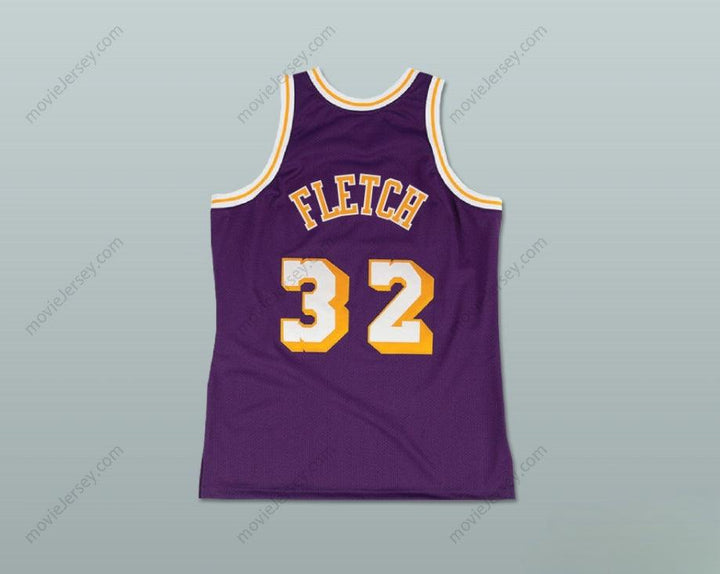 CUSTOM ANY Name Number FLETCH ALIAS SERIES FLETCH F. FLETCH 32 BASKETBALL JERSEY Top Stitched S-6XL