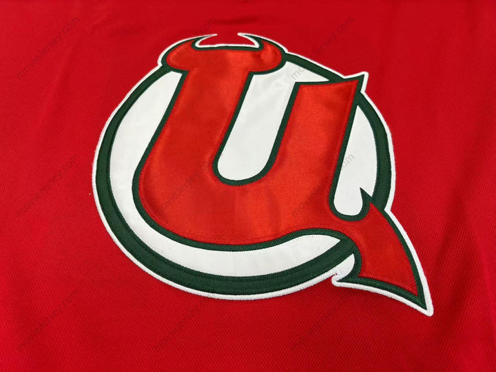 Custom Any Name Number CHRIS TERRERI 31 UTICA DEVILS RED WHITE HOCKEY JERSEYStitched Top Stitched S-6XL