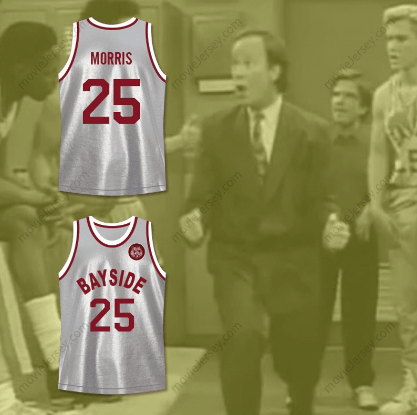 Custom Any Name Saved By The Bell Zack Morris 25 Bayside Tigers Basketball Jersey Includes Tiger Patch Top Stitched S-6XL