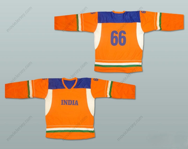 Custom Any Name Number India National Team Orange Hockey Jersey Any Player or Number Stitched Top Stitched S-6XL