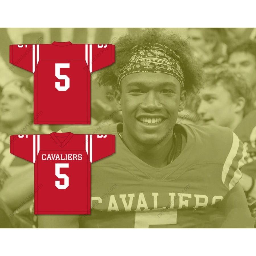 CUSTOM ANY Name Number GARRETT WILSON 5 LAKE TRAVIS HIGH SCHOOL CAVALIERS Football Jersey Top Stitched S-6XL