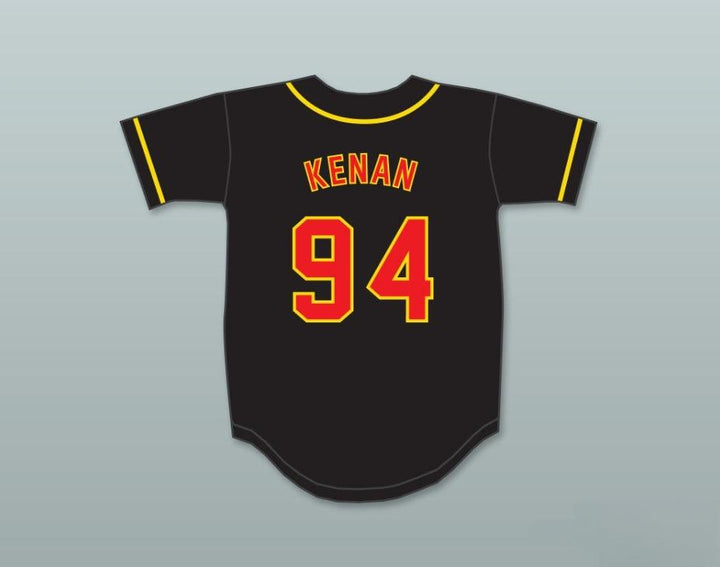 Custom Any Name Number KENAN THOMPSON 94 ALL THAT BUTTON DOWN BLACK BASEBALL JERSEY 2 Top Stitched S-6XL