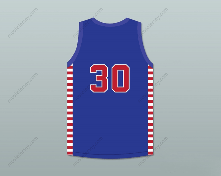 CUSTOM ANY Name Number PAUL BIRCH 30 FORT WAYNE ZOLLNER  BLUE BASKETBALL JERSEY Top Stitched S-6XL