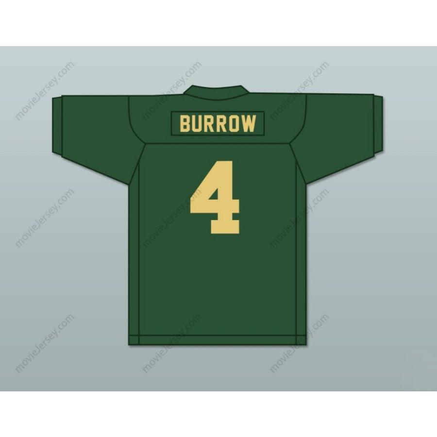 CUSTOM ANY Name Number JOE BURROW 4 ATHENS MIDDLE SCHOOL BULLDOGS GREEN Football Jersey Top Stitched S-6XL