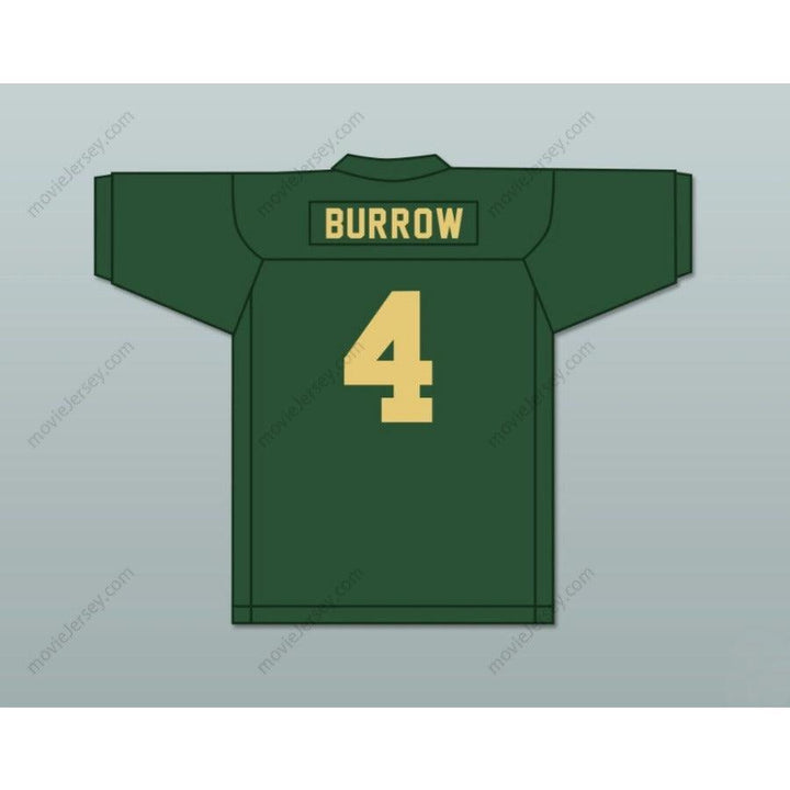 CUSTOM ANY Name Number JOE BURROW 4 ATHENS MIDDLE SCHOOL BULLDOGS GREEN Football Jersey Top Stitched S-6XL