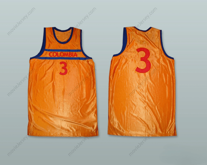 CUSTOM ANY Name Number COLOMBIA 3 BASKETBALL JERSEY Top Stitched S-6XL