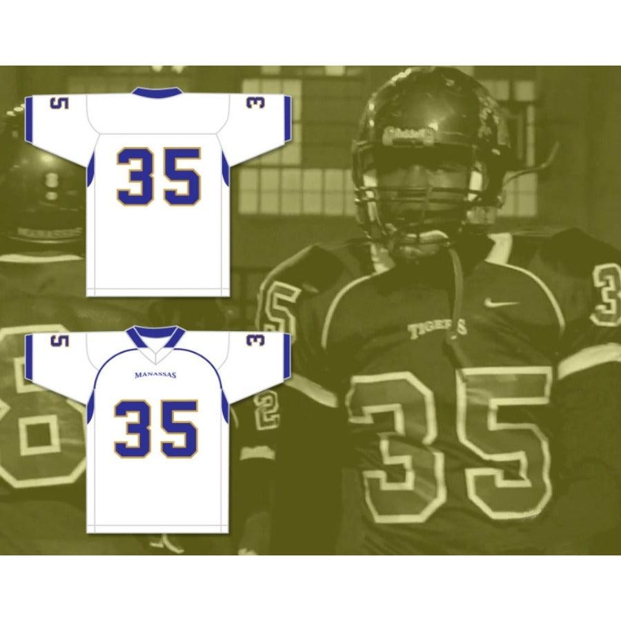 CUSTOM ANY Name Number CHAVIS DANIELS 35 MANASSAS TIGERS HIGH SCHOOL Football Jersey Top Stitched S-6XL