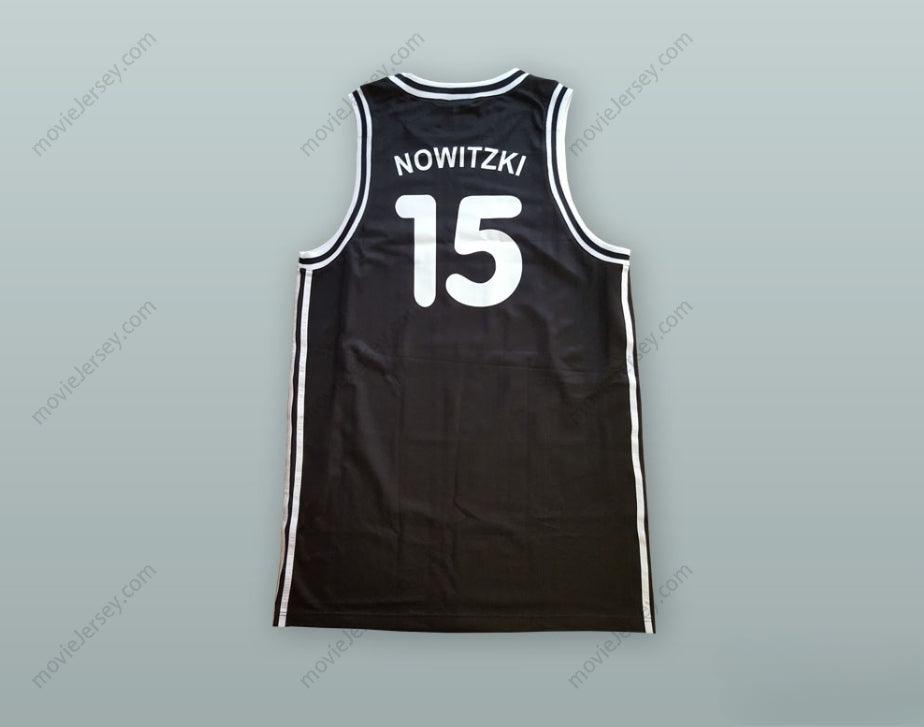 CUSTOM ANY Name Number DIRK NOWITZKI 15 GERMANY NATIONAL TEAM BLACK BASKETBALL JERSEY Top Stitched S-6XL