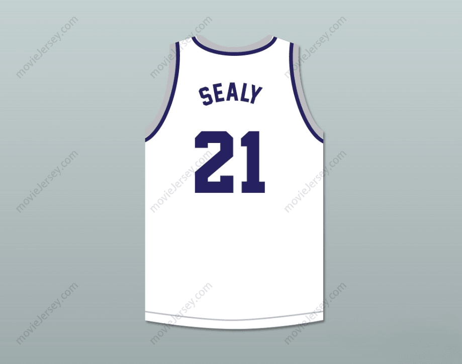CUSTOM ANY Name Number MALIK SEALY 21 ST. NICHOLAS OF TOLENTINE HIGH SCHOOL WHITE BASKETBALL JERSEY Top Stitched S-6XL