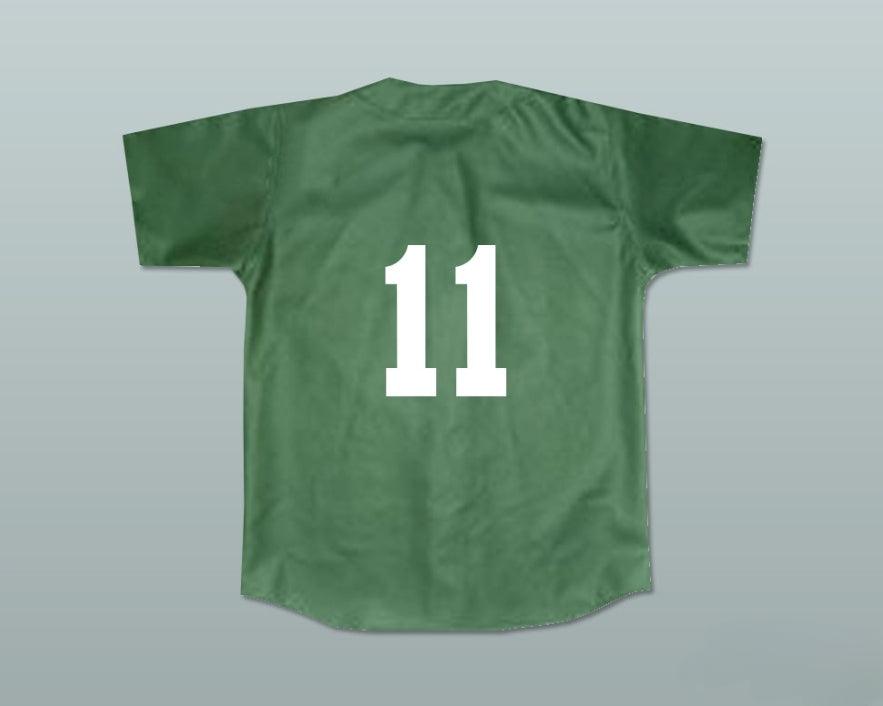 Custom Any Name Number JEFFERSON ALBERT TIBBS 11 KEKAMBAS BASEBALL JERSEY HARDBALL DARK GREEN NEW Top Stitched S-6XL