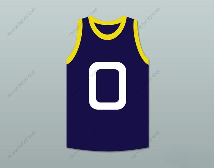 CUSTOM ANY Name Number BANG 0 MONSTARS DARK BLUE BASKETBALL JERSEY SPACE JAM Top Stitched S-6XL