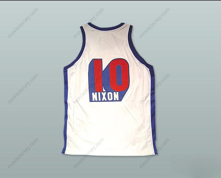 CUSTOM ANY Name Number NORM NIXON 10 DUQUESNE UNIVERSITY DUKES WHITE BASKETBALL JERSEY Top Stitched S-6XL