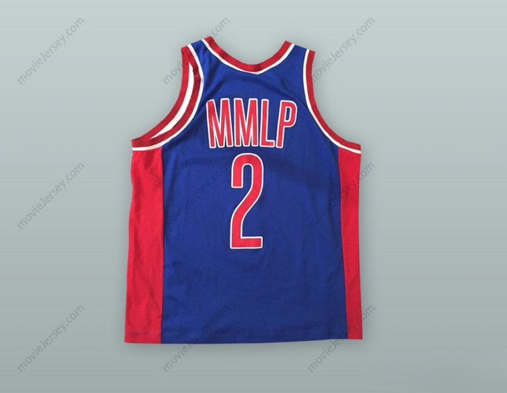 CUSTOM ANY Name Number SLIM SHADY 2 MMLP BLUE BASKETBALL JERSEY Top Stitched S-6XL