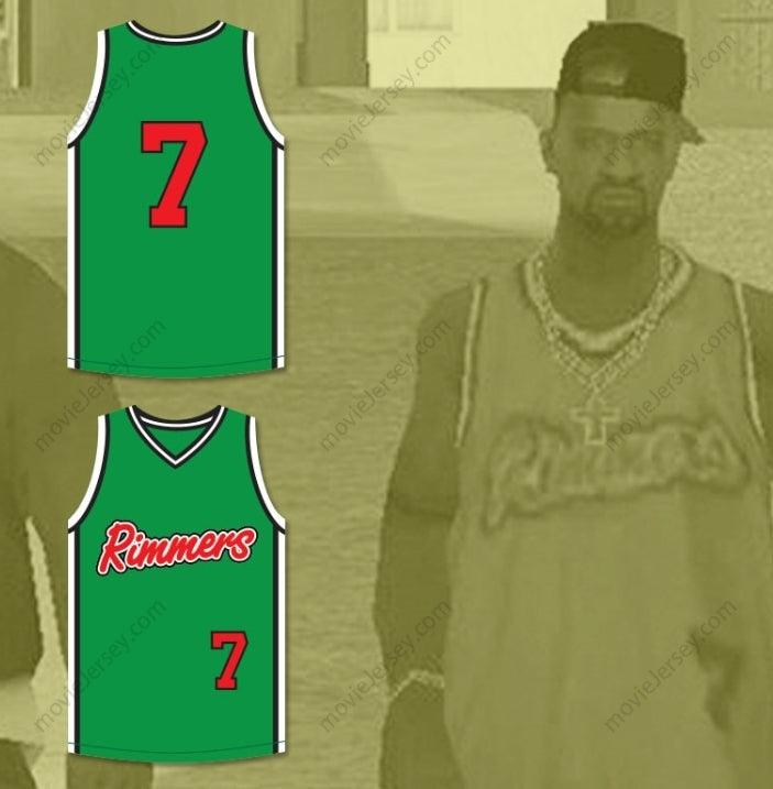 CUSTOM ANY Name Number GROVE STREET FAMILIES 7  RIMMERS BASKETBALL JERSEY Top Stitched S-6XL