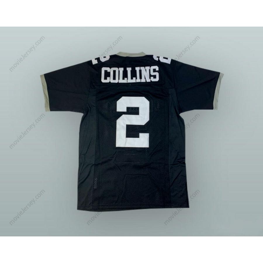 CUSTOM ANY Name Number LANDON COLLINS 2 DUTCHTOWN HIGH SCHOOL GRIFFINS BLACK FOOTBALL JERSEY Top Stitched S-6XL