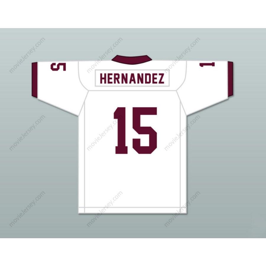 CUSTOM ANY Name Number CUSTOM AARON HERNANDEZ 15 BRISTOL CENTRAL RAMS MAROON FOOTBALL JERSEY VERSION Top Stitched S-6XL