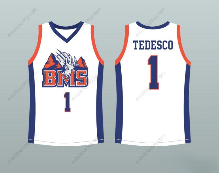 CUSTOM ANY Name Number HARMON TEDESCO 1 BLUE MOUNTAIN STATE GOATS BASKETBALL JERSEY STITCH SEWN Top Stitched S-6XL