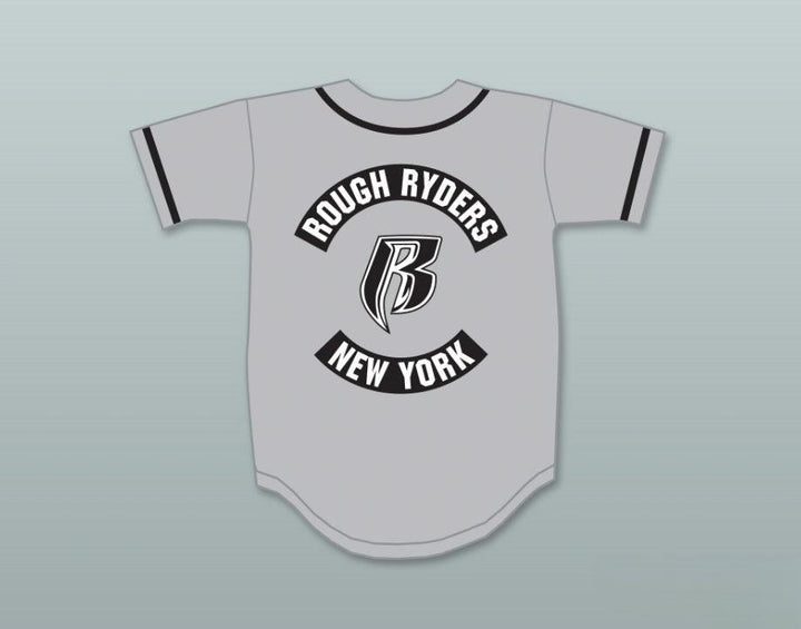 Custom Any Name Number ROUGH RYDERS GRAY BASEBALL JERSEY Top Stitched S-6XL
