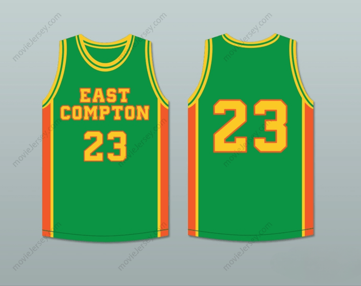 CUSTOM ANY Name Number EAST COMPTON CLOVERS GREEN BASKETBALL JERSEY Top Stitched S-6XL
