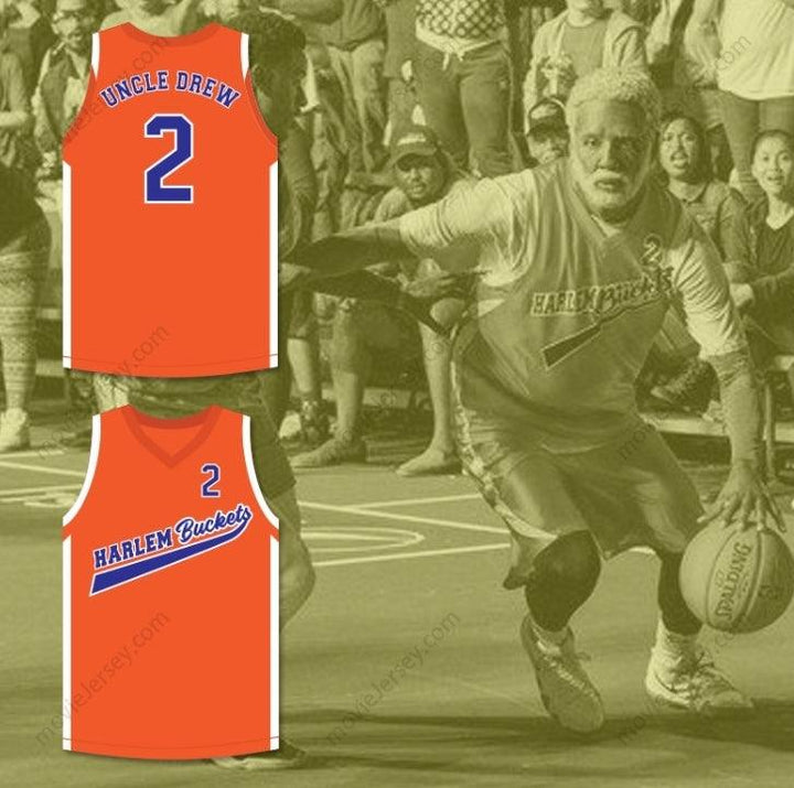 CUSTOM ANY Name Number UNCLE DREW 2 HARLEM BUCKETS BASKETBALL JERSEY UNCLE DREW Top Stitched S-6XL