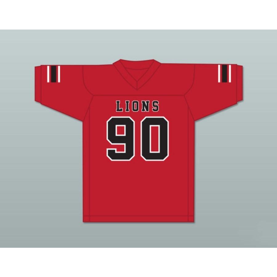 CUSTOM ANY Name Number RONALD OLLIE 90 EMCC LIONS FOOTBALL JERSEY INCLUDES PATCHES Top Stitched S-6XL