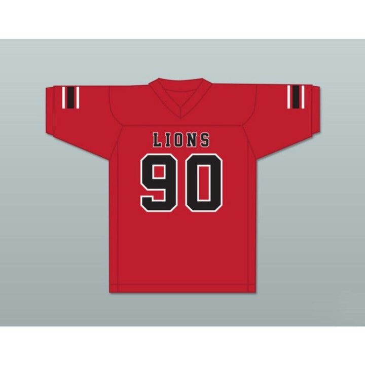 CUSTOM ANY Name Number RONALD OLLIE 90 EMCC LIONS FOOTBALL JERSEY INCLUDES PATCHES Top Stitched S-6XL
