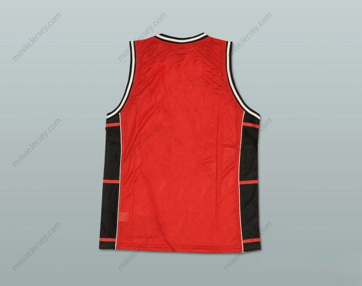 CUSTOM ANY Name Number PLAIN BASKETBALL JERSEY RED-BLACK-WHITE Top Stitched S-6XL