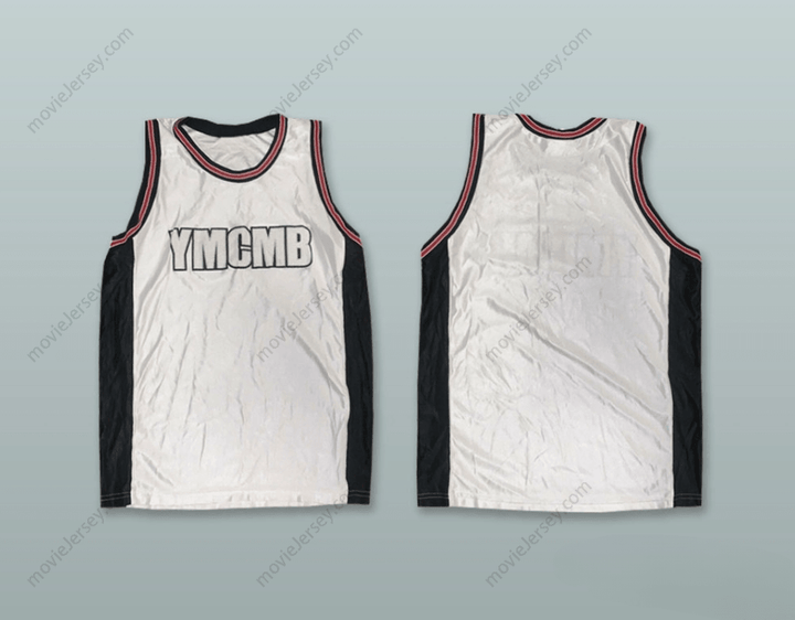 CUSTOM ANY Name Number YMCMB YOUNG MONEY CASH MONEY BILLIONAIRES WHITE BASKETBALL JERSEY Top Stitched S-6XL