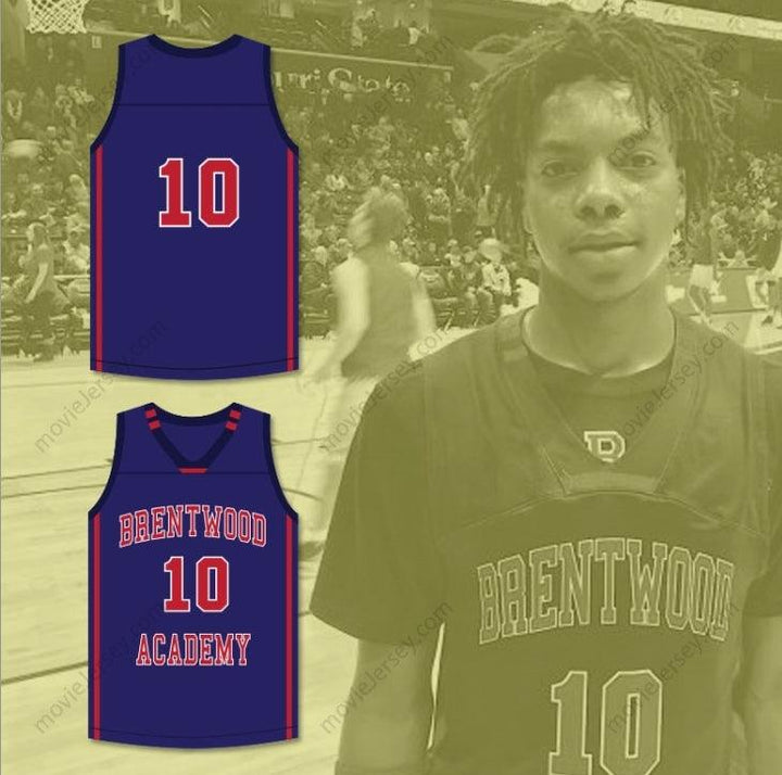 CUSTOM ANY Name Number DARIUS GARLAND 10  ACADEMY  DARK BLUE BASKETBALL JERSEY 1 Top Stitched S-6XL