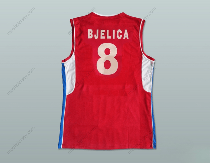 CUSTOM ANY Name Number NEMANJA BJELICA 8 SERBIA BASKETBALL JERSEY STITCH SEWN Top Stitched S-6XL