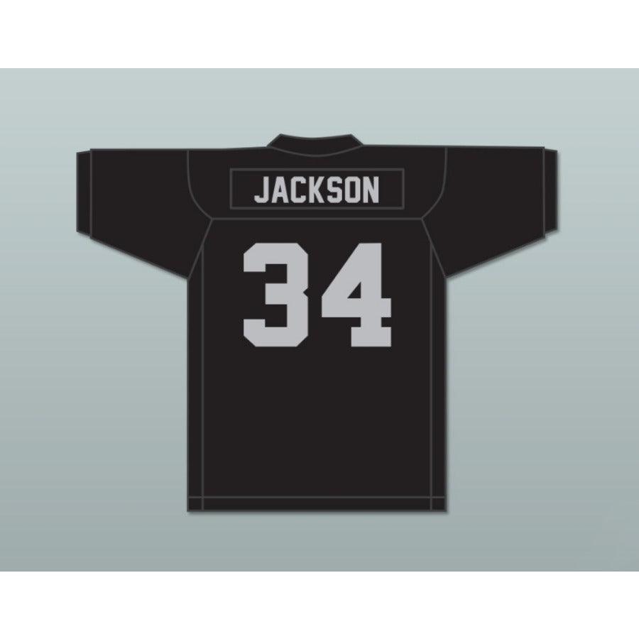 CUSTOM ANY Name Number BO JACKSON 34 BO BLACK FOOTBALL JERSEY All Stitched S-6XL