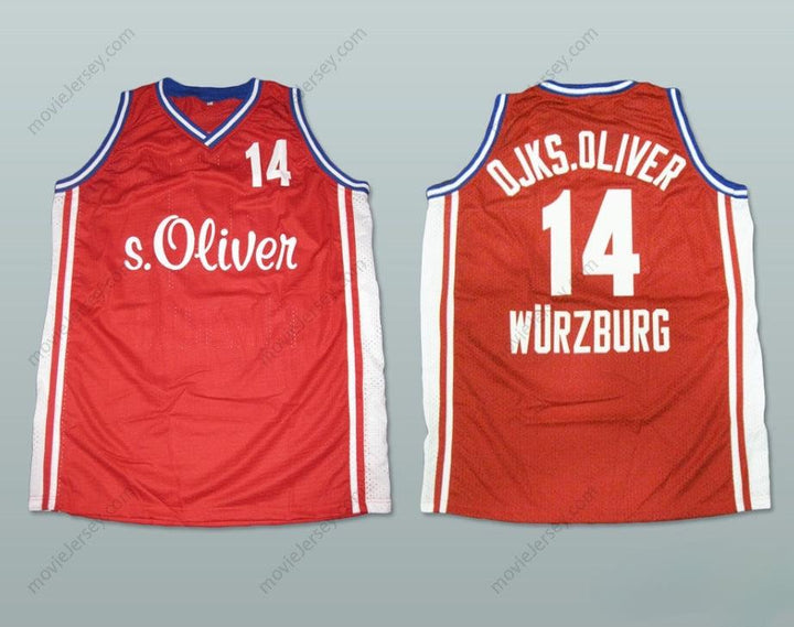 CUSTOM ANY Name Number DIRK NOWITZKI DJK WURZBURG BASKETBALL JERSEY STITCH SEWN Top Stitched S-6XL