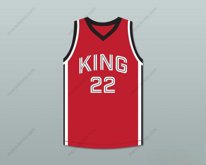 CUSTOM ANY Name Number KAWHI LEONARD 22 MARTIN LUTHER KING HIGH SCHOOL  RED BASKETBALL JERSEY 9 Top Stitched S-6XL