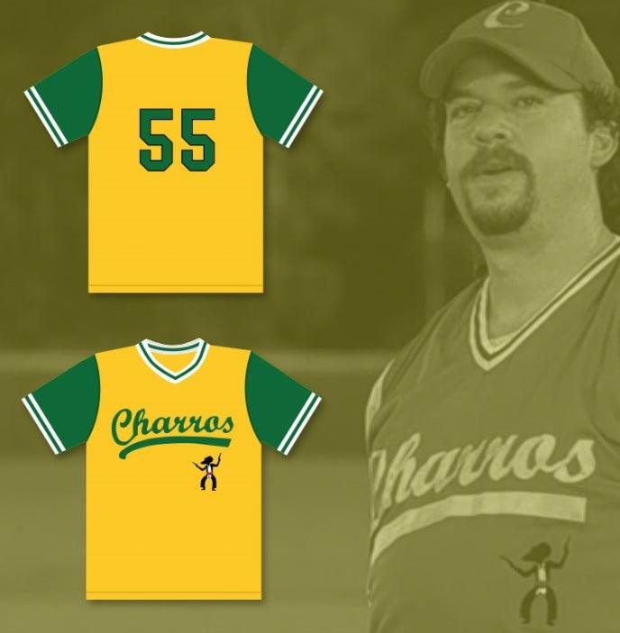 Custom Any Name Number DANNY MCBRIDE KENNY POWERS 55 CHARROS AWAY BASEBALL JERSEY EASTBOUND & DOWN Top Stitched S-6XL