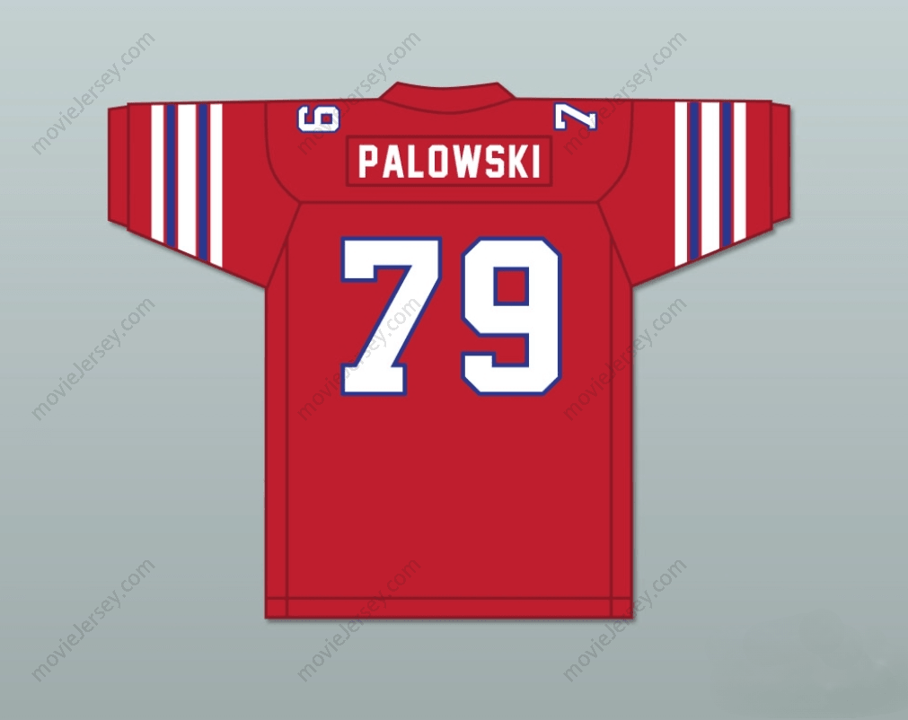 CUSTOM ANY Name Number FRED PALOWSKI 79 ADAMS COLLEGE ATOMS RED FOOTBALL JERSEY REVENGE OF THE NERDS Top Stitched S-6XL
