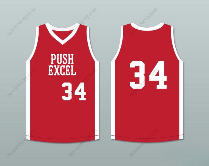 CUSTOM ANY Name Number VOISE WINTERS 34 PUSH EXCEL PRO BASKETBALL CLASSIC RED BASKETBALL JERSEY 1985 CHARITY EVENT Top Stitched S-6XL