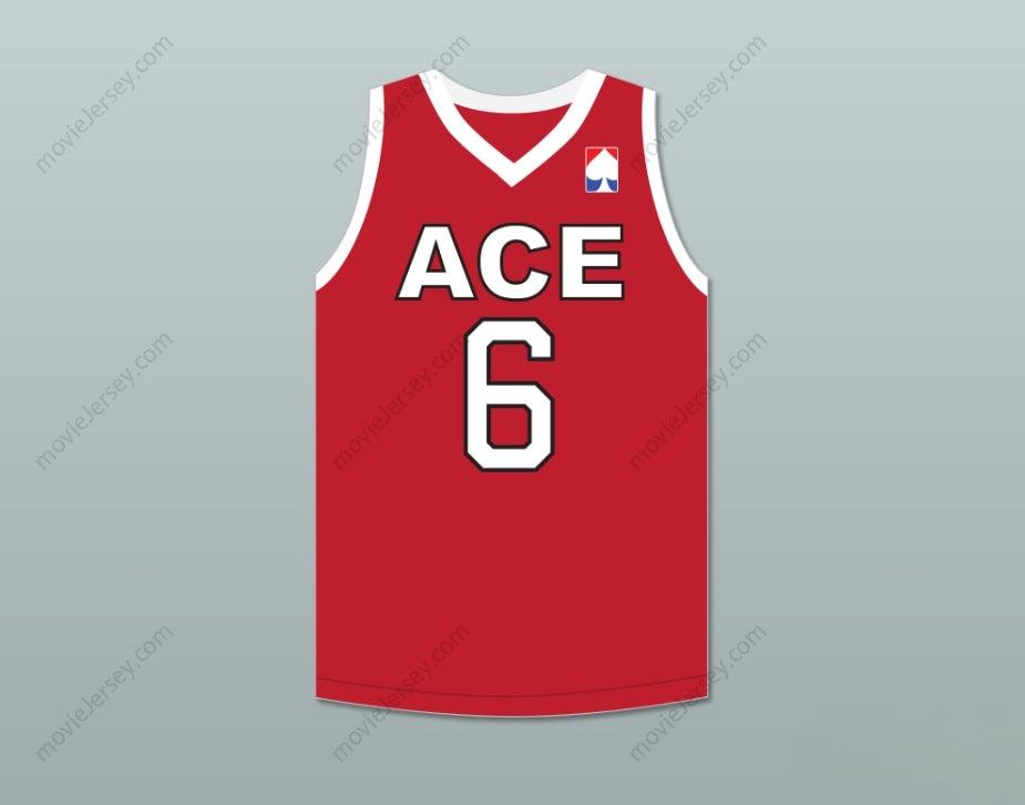 CUSTOM ANY Name Number CLARENCE 6 ACE FAMILY CHARITY RED BASKETBALL JERSEY Top Stitched S-6XL