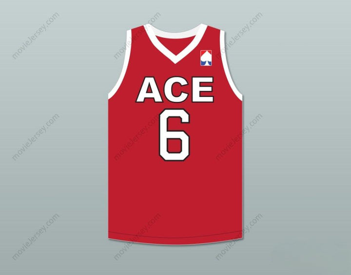 CUSTOM ANY Name Number CLARENCE 6 ACE FAMILY CHARITY RED BASKETBALL JERSEY Top Stitched S-6XL